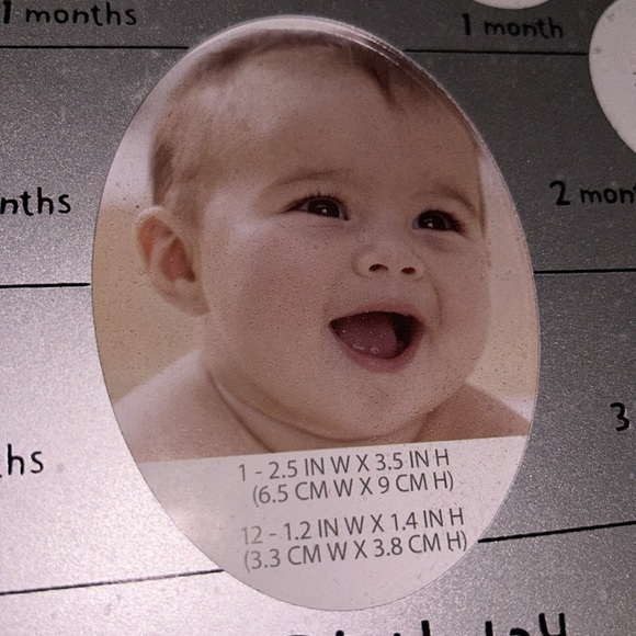 Baby first year collage picture frame in silver - Picture 4 of 4